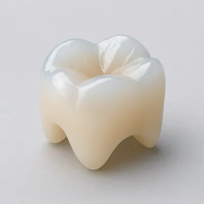 Lithium disilicate e.max crown with a translucent finish